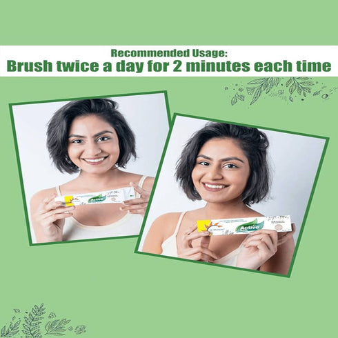 Dr. Morepen Active Smile Toothpaste with Bamboo Brush